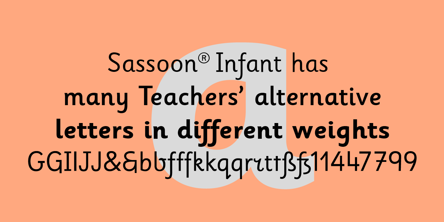 Przykład czcionki Sassoon Infant Infant Bold